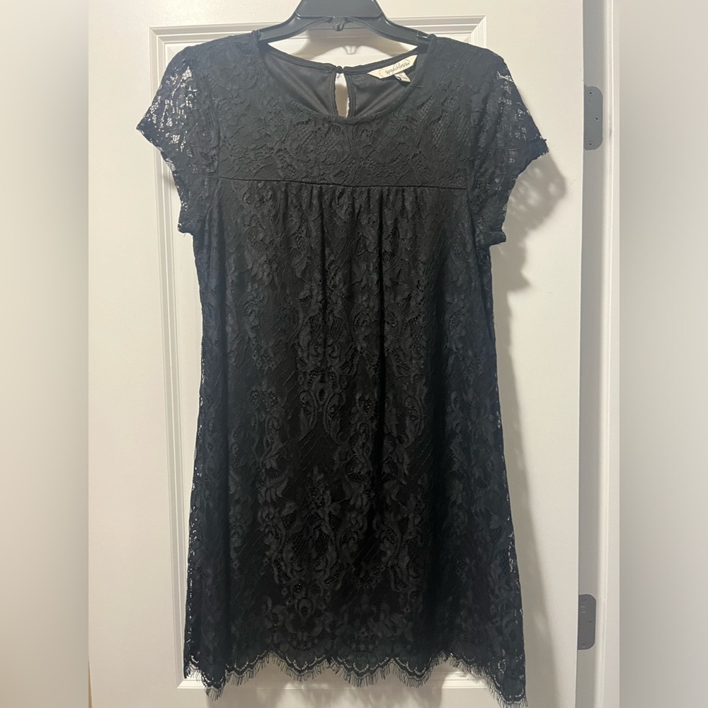 Juniors Black Lace Dress